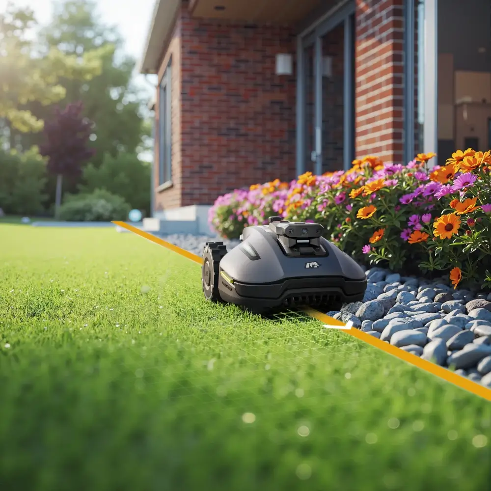 Precyzyjne koszenie krawędzi przez Luba Mini 2 800